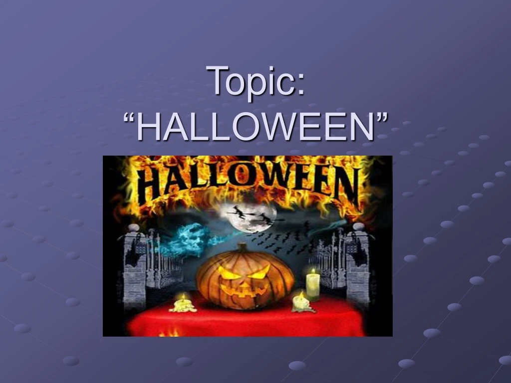 topic halloween