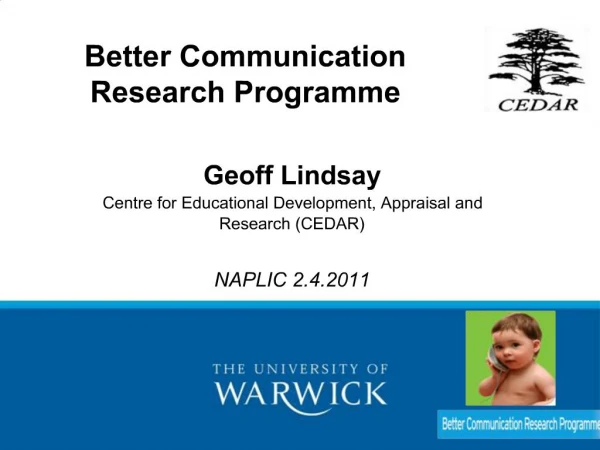 Better Communication Research Programme