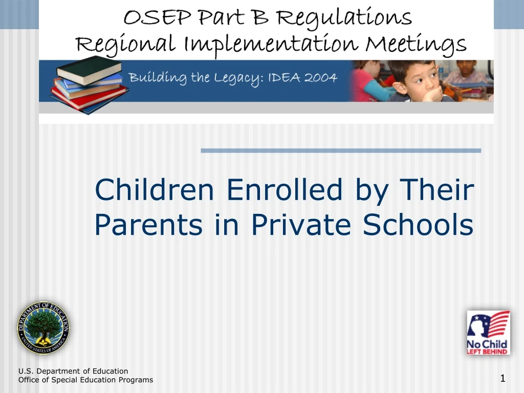 children enrolled by their parents in private schools