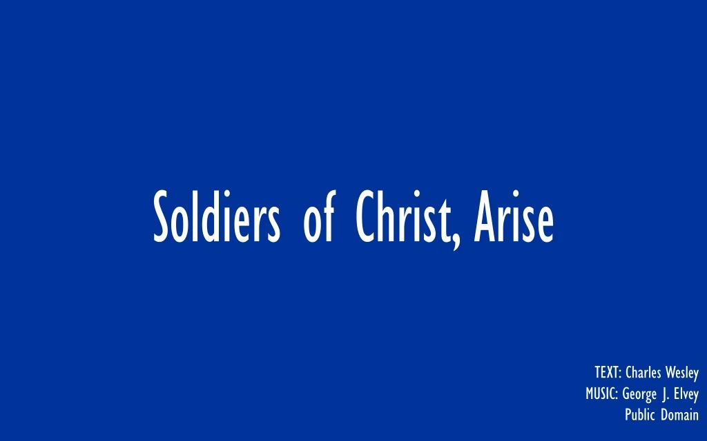 soldiers of christ airse