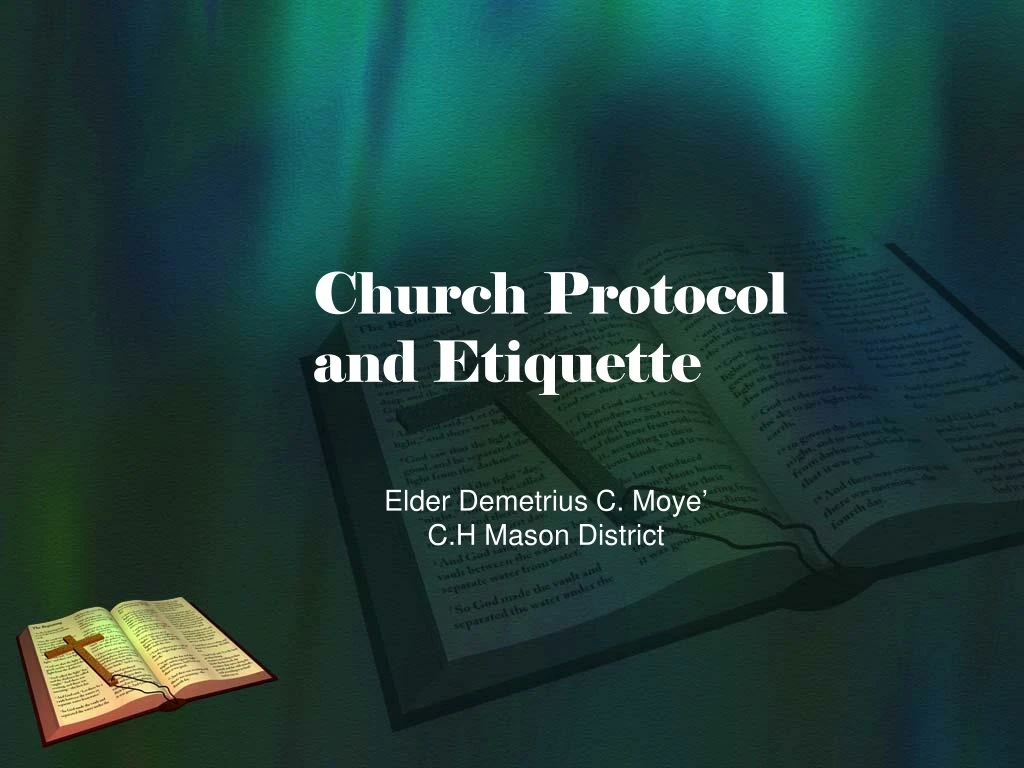 church protocol and etiquette