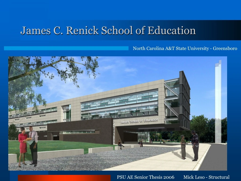 james c renick school of education