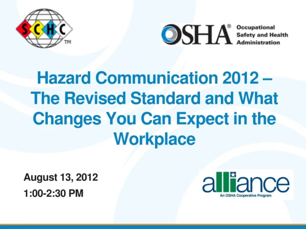 August 13, 2012 1:00-2:30 PM