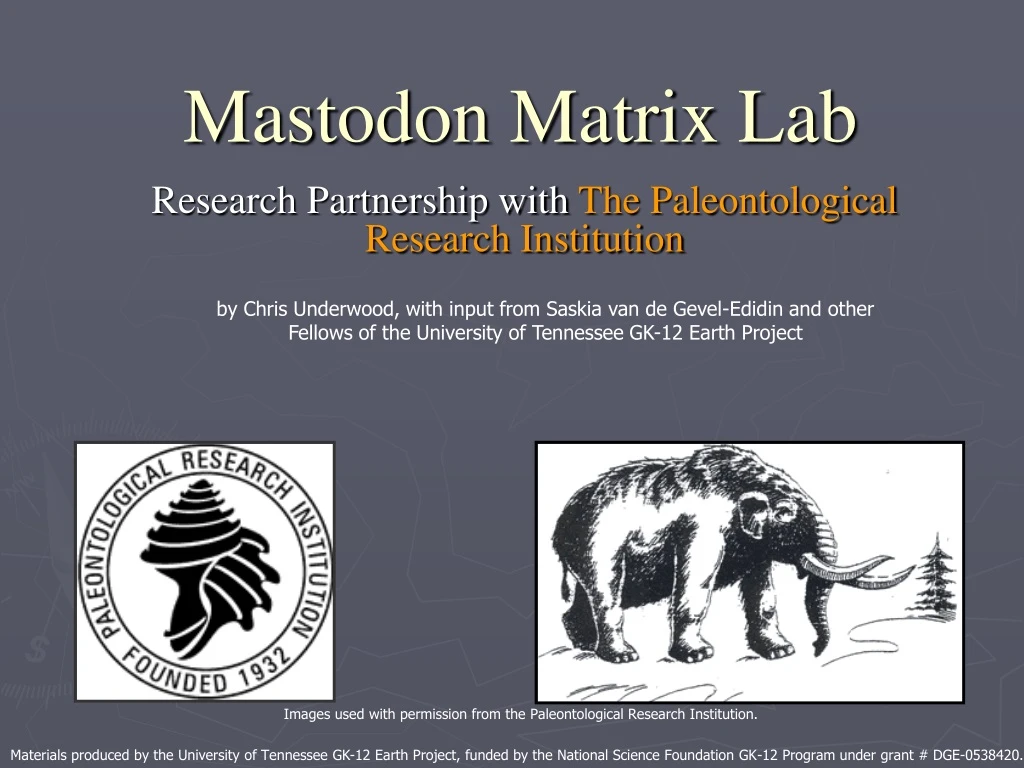 mastodon matrix lab