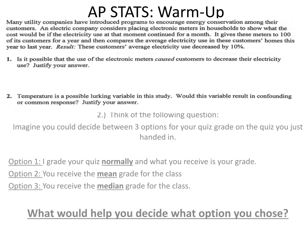 ap stats warm up