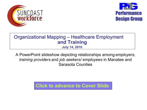 Organizational Mapping Healthcare Employment and Training July 14, 2010