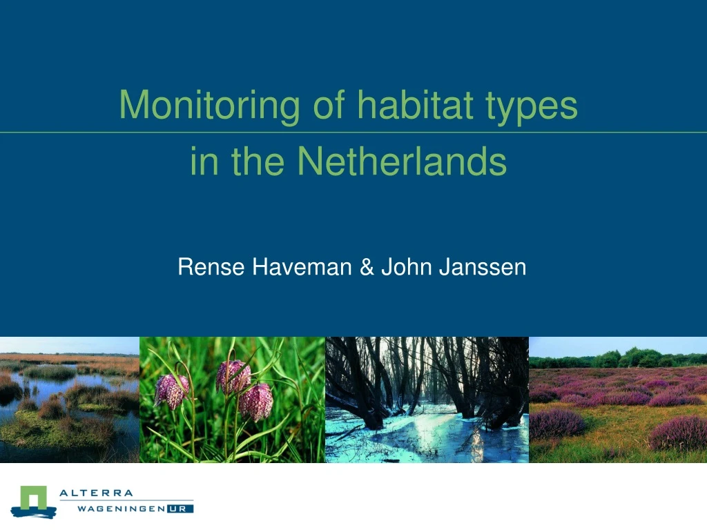 monitoring of habitat types in the netherlands