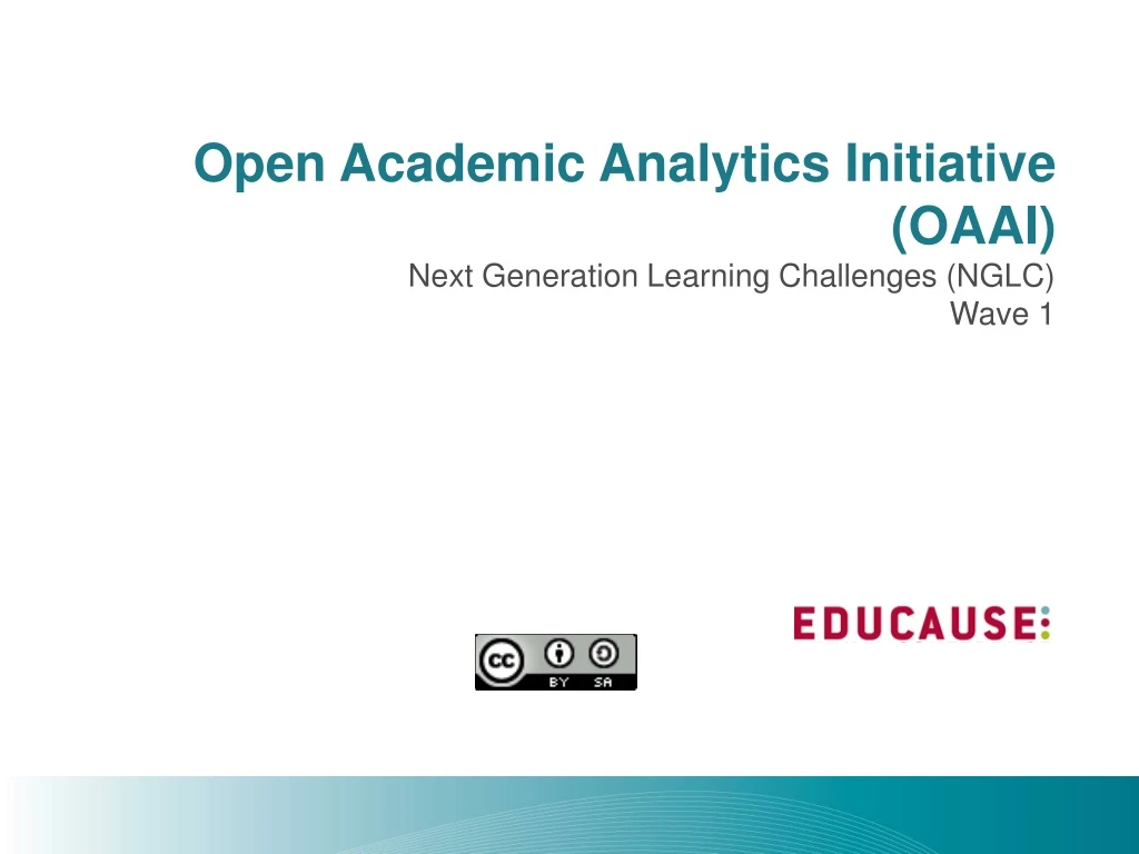 open academic analytics initiative oaai