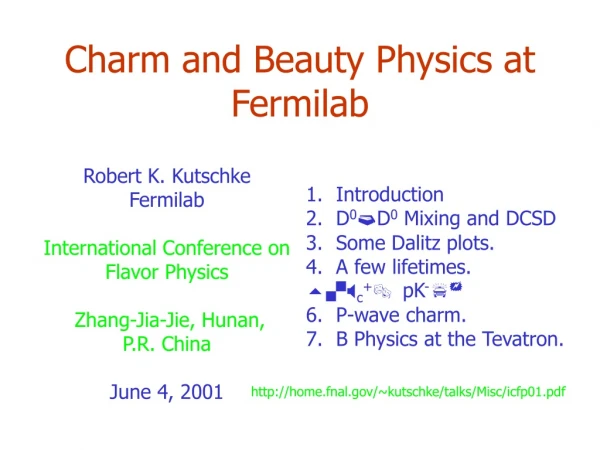Charm and Beauty Physics at Fermilab
