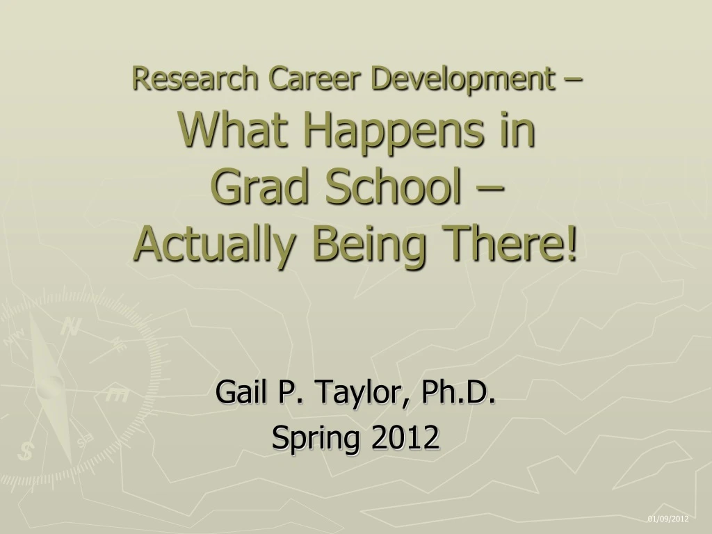 research career development what happens in grad school actually being there