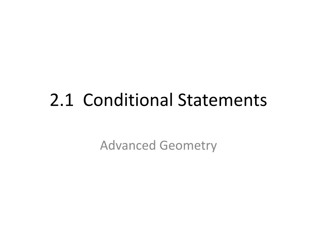 2 1 conditional statements