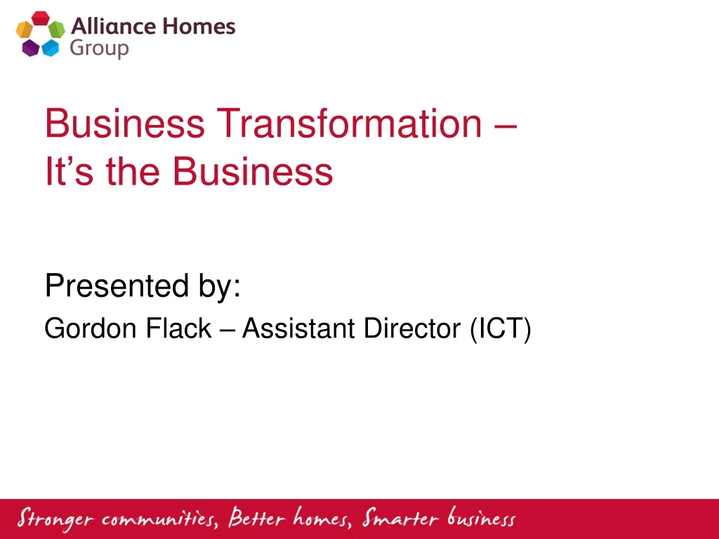 business transformation it s the business