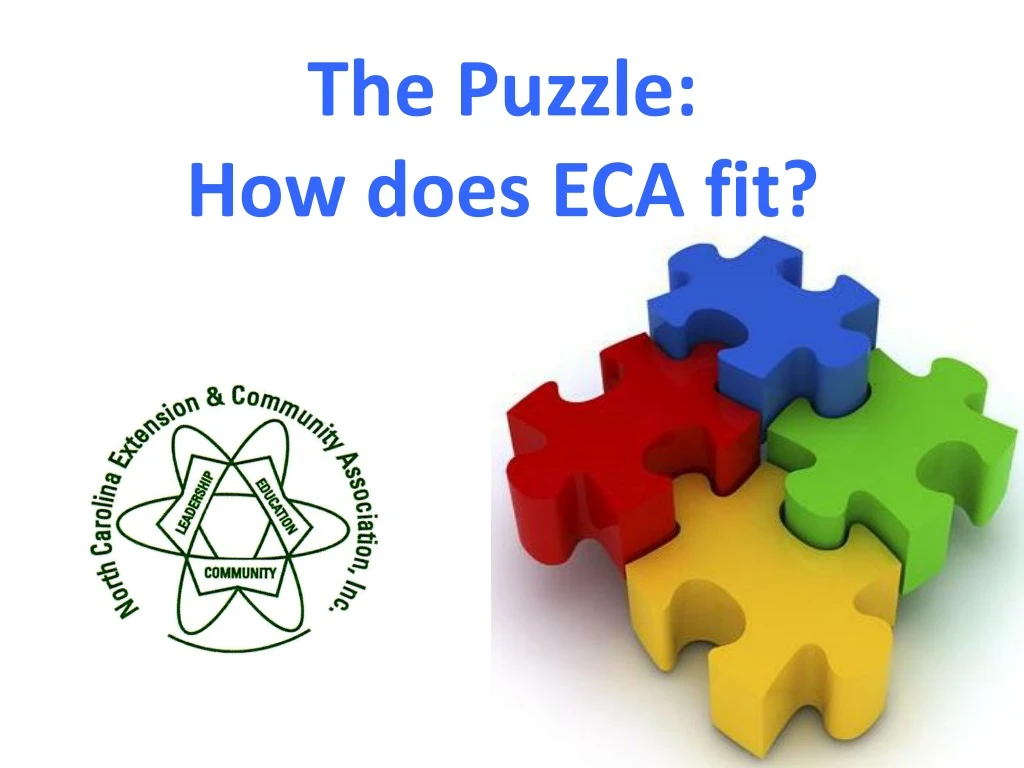 the puzzle how does eca fit