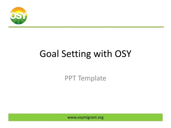 Goal Setting with OSY
