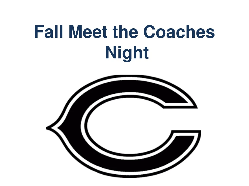 fall meet the coaches night