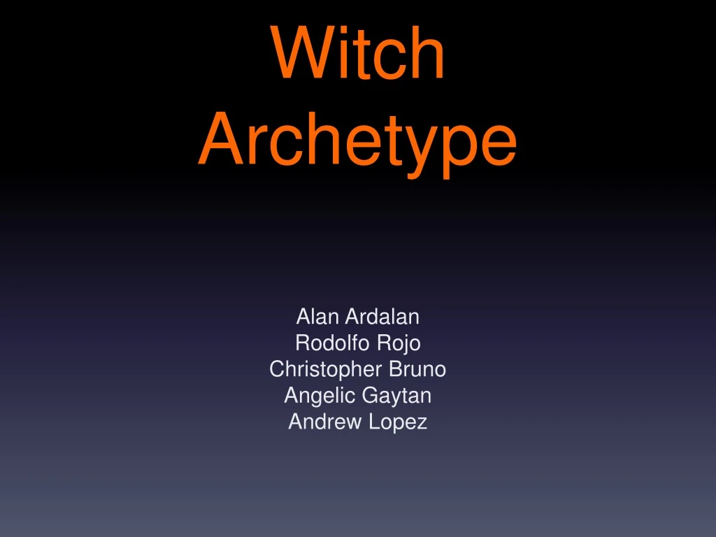 witch archetype
