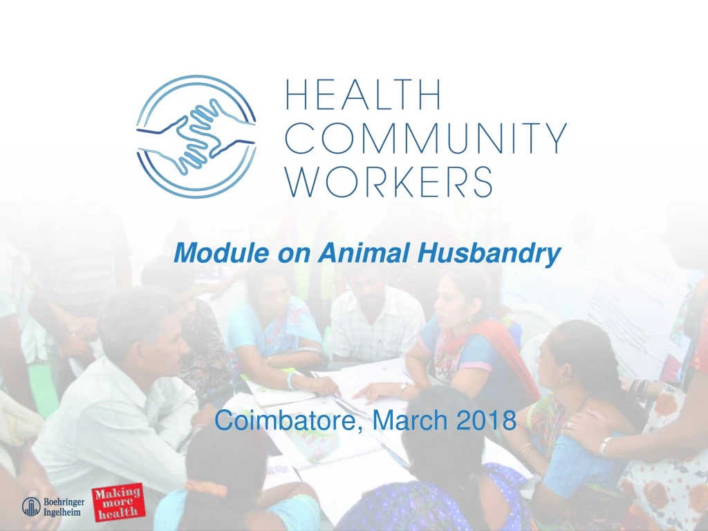 module on animal husbandry