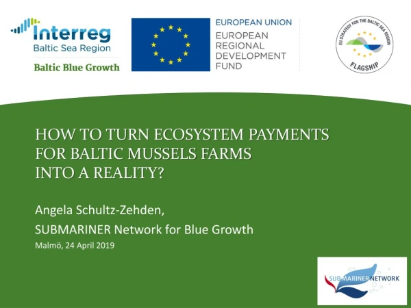 How to turn Ecosystem payments for Baltic MUSSELS FARMS into a REALITY?