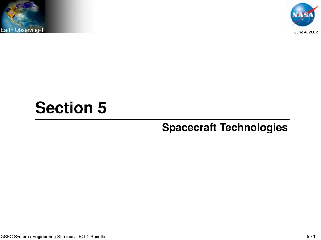 section 5 spacecraft technologies