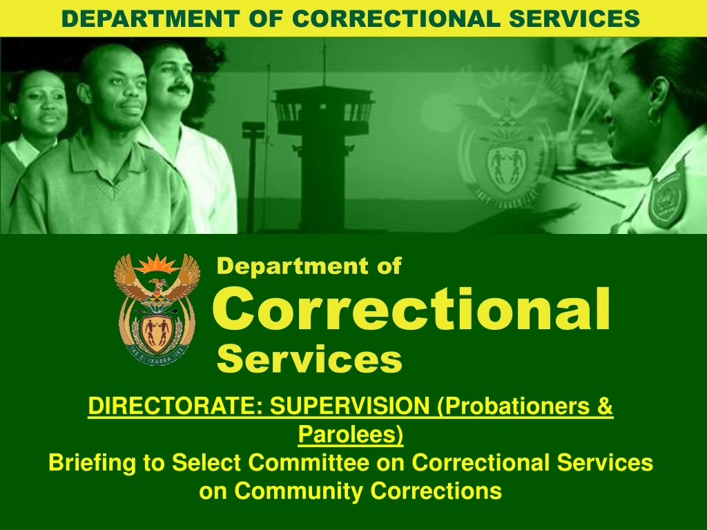 department of correctional services