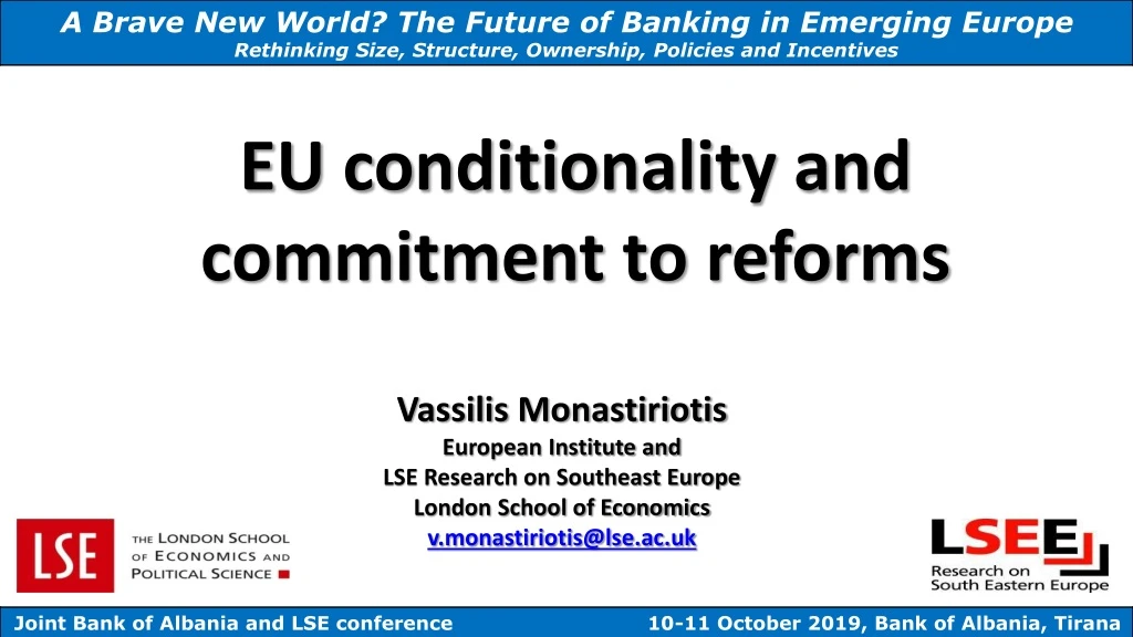 eu conditionality and commitment to reforms