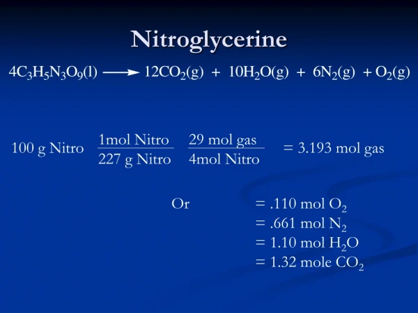 Nitroglycerine