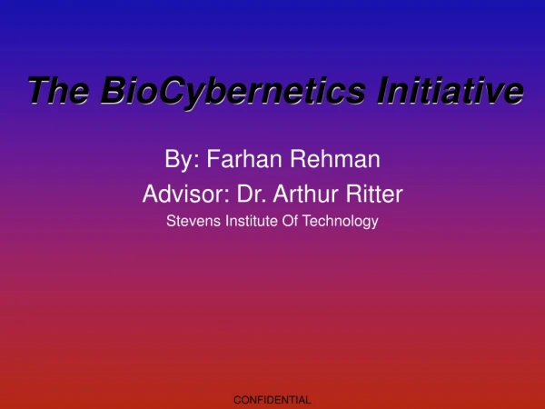 The BioCybernetics Initiative