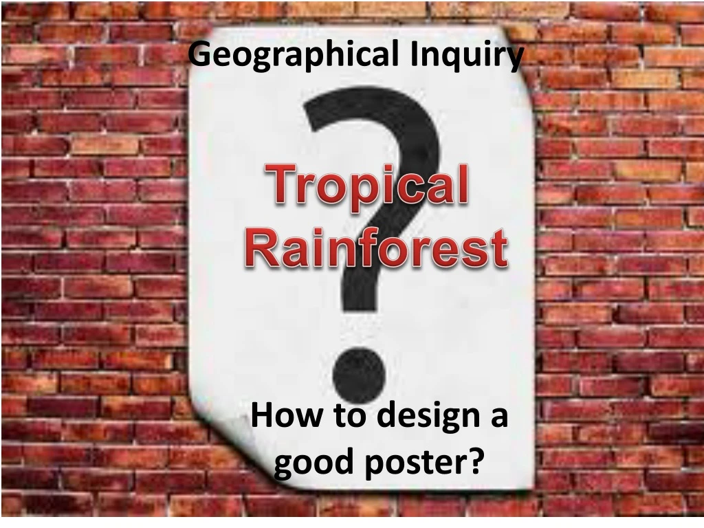 how to design a good poster