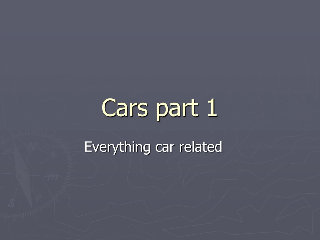 cars part 1