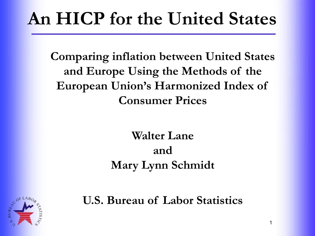 an hicp for the united states