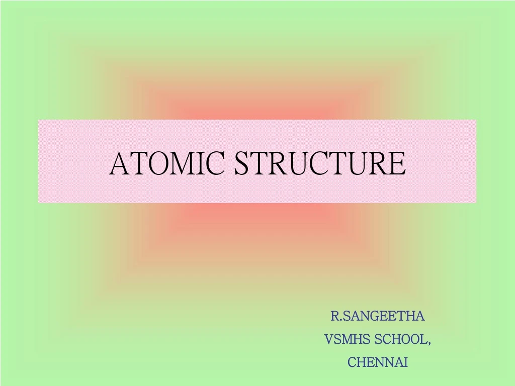 atomic structure