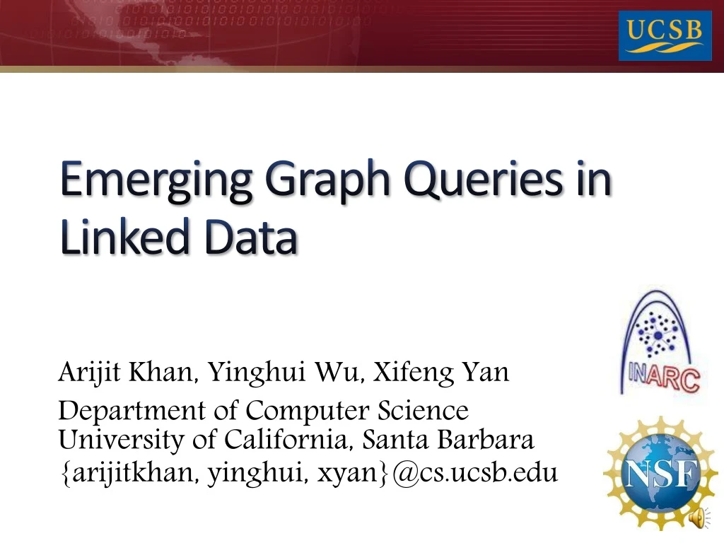 emerging graph queries in linked data
