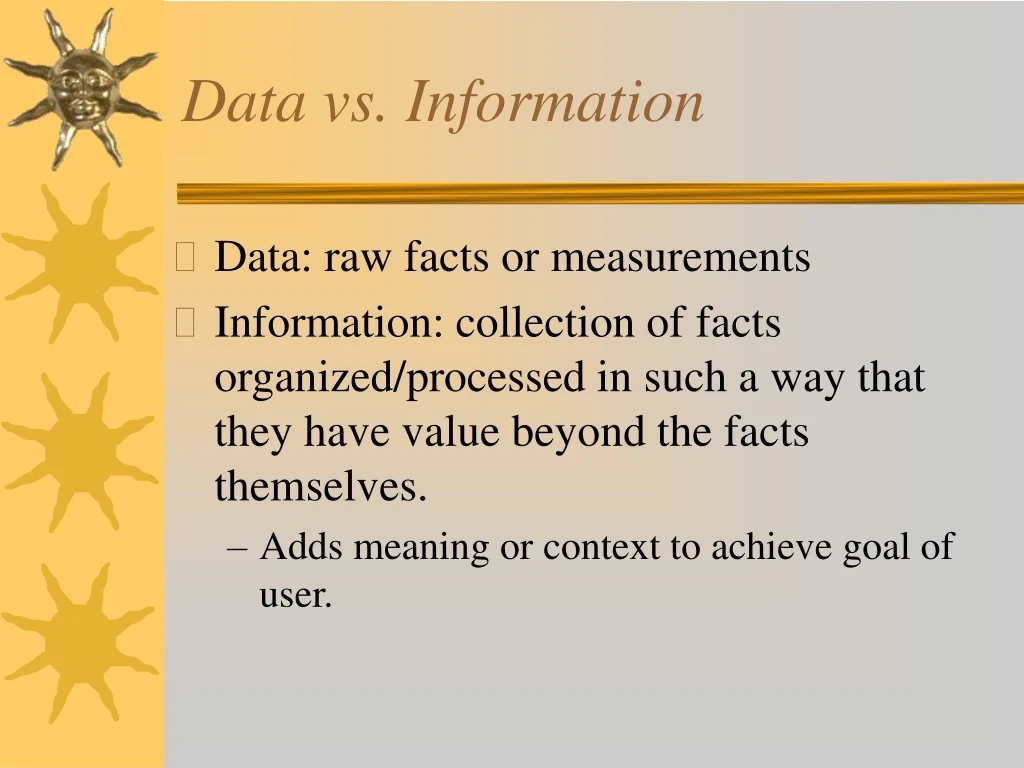 data vs information