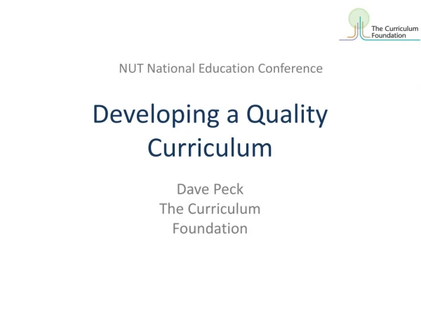 Developing a Quality Curriculum