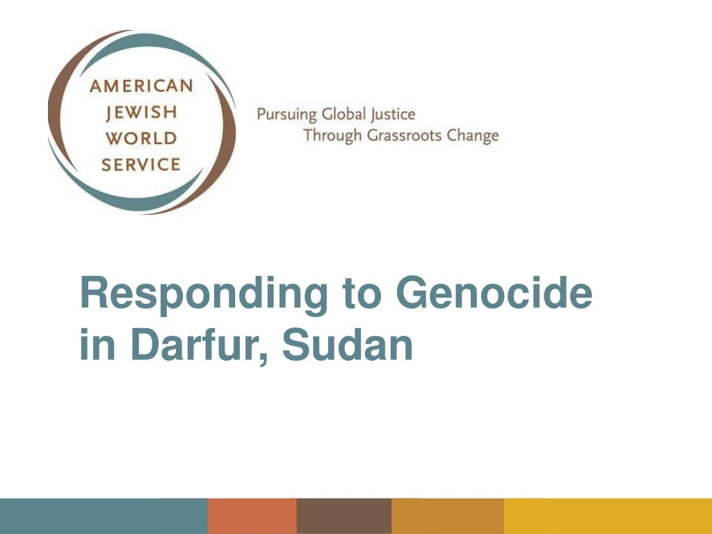 responding to genocide in darfur sudan