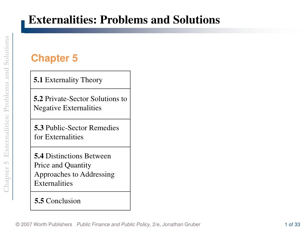 externalities problems and solutions