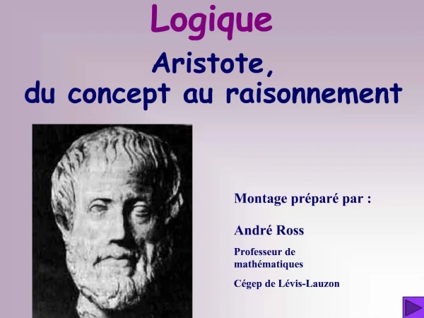 Aristote, du concept au raisonnement