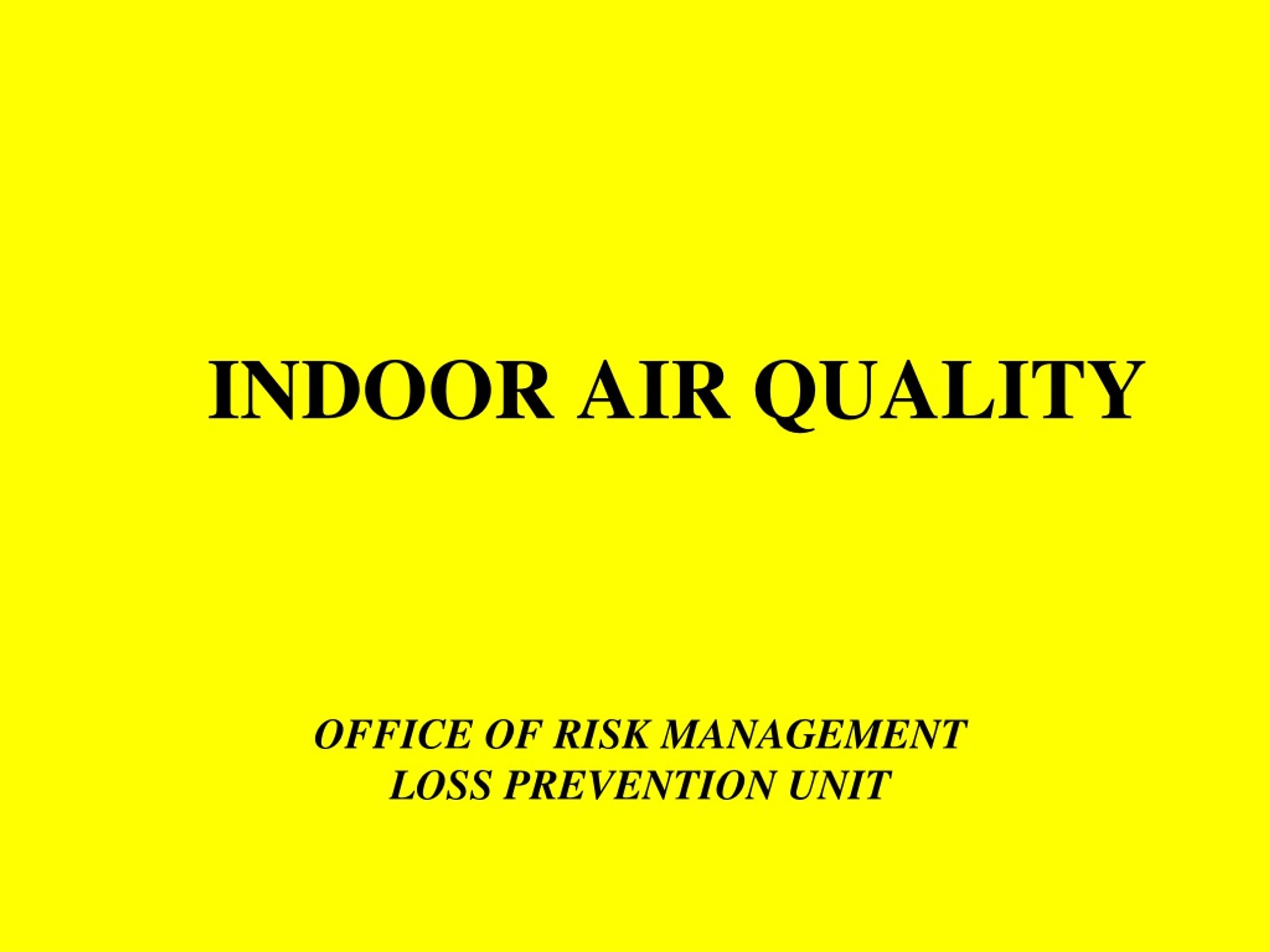 PPT - INDOOR AIR QUALITY PowerPoint Presentation, free download - ID:358883
