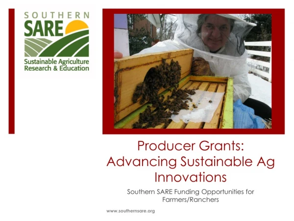 Producer Grants: Advancing Sustainable Ag Innovations