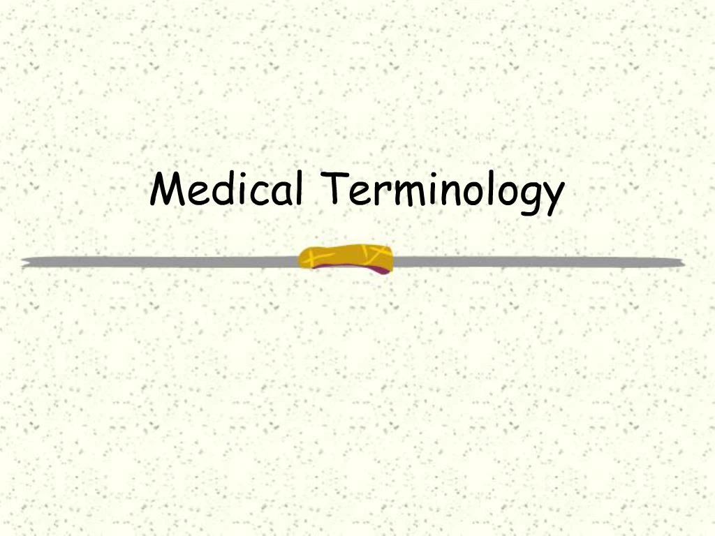 PPT - Medical Terminology PowerPoint Presentation, Free Download - ID ...