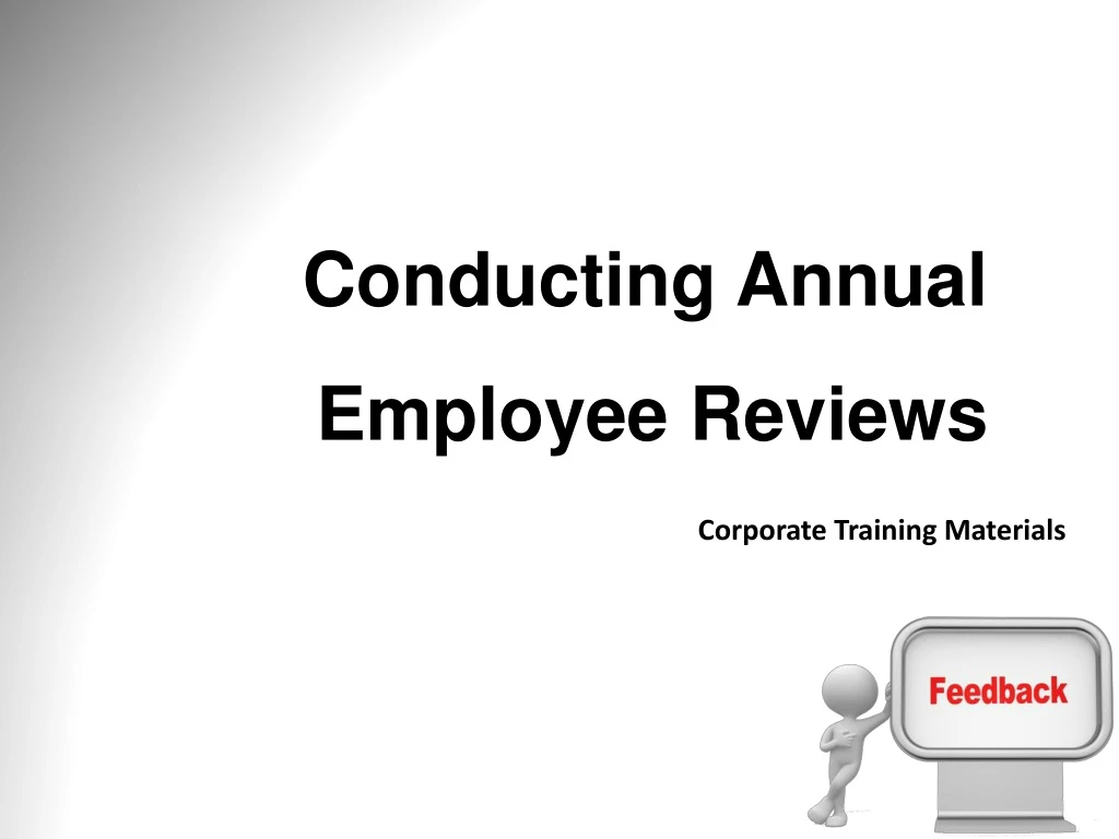conducting annual employee reviews corporate