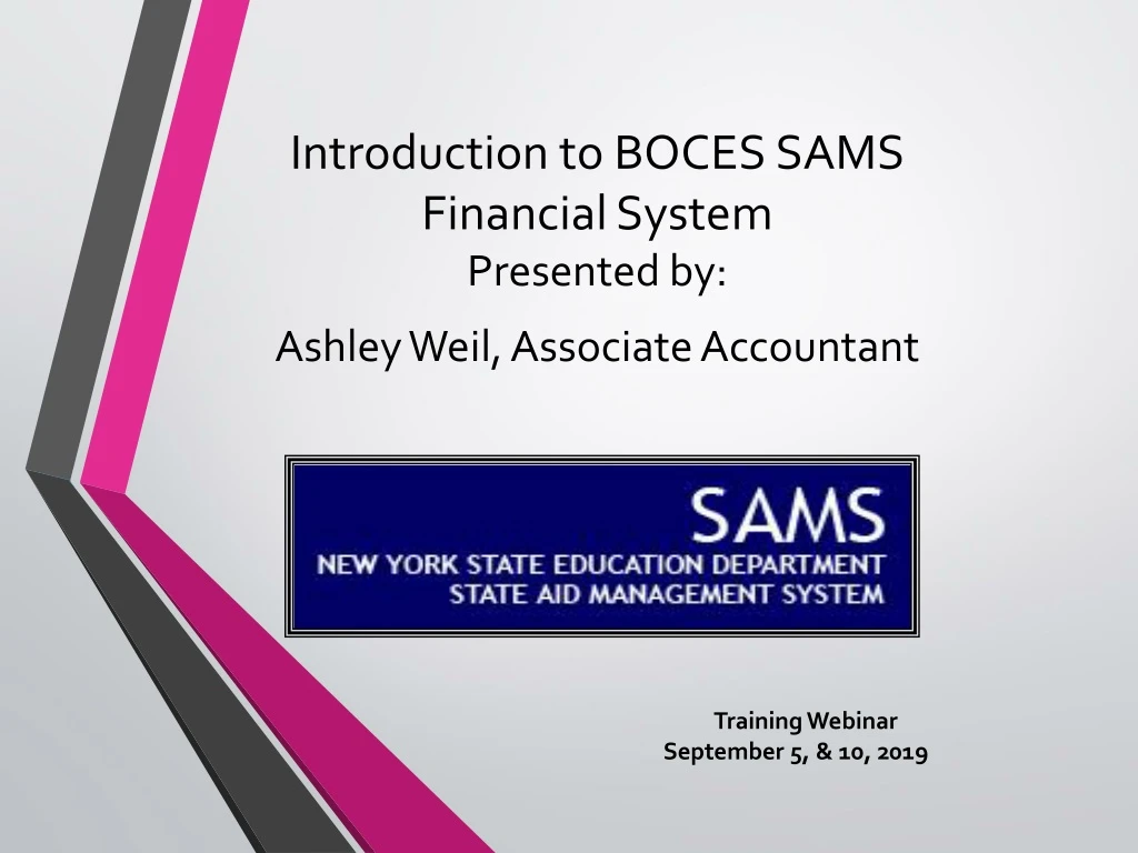 introduction to boces sams financial system