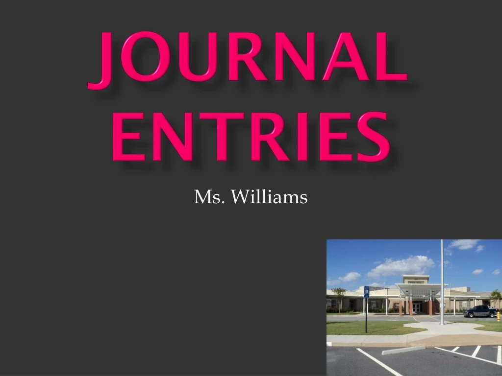 journal entries