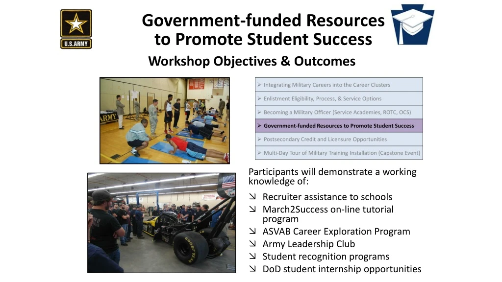 government funded resources to promote student success