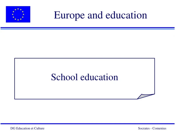 Europe and education