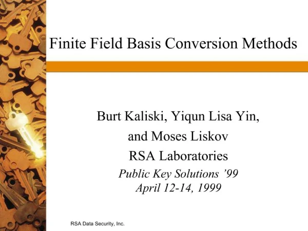 Finite Field Basis Conversion Methods