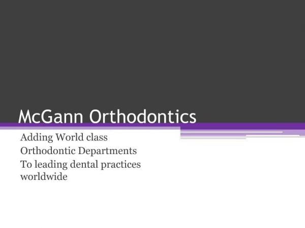McGann Orthodontics