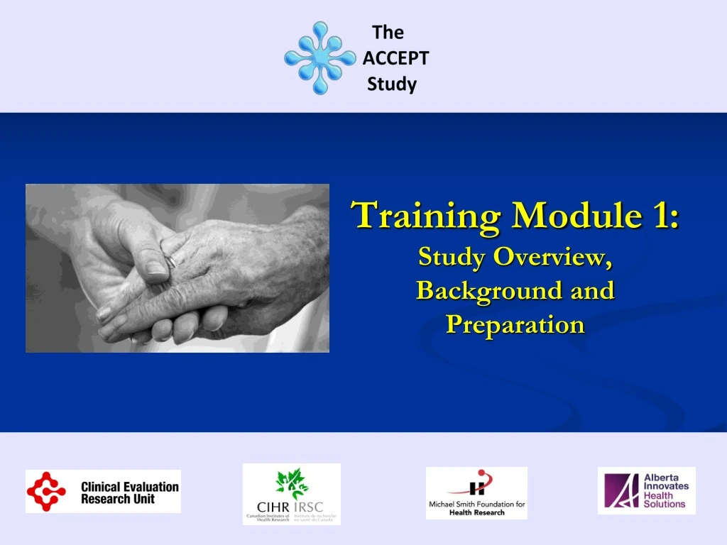 training module 1 study overview background and preparation