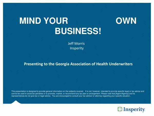 mind your own business