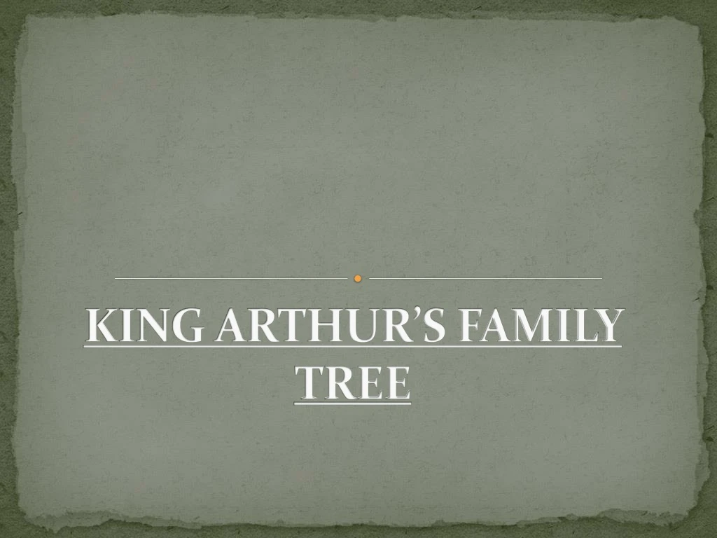 king arthur s family tree